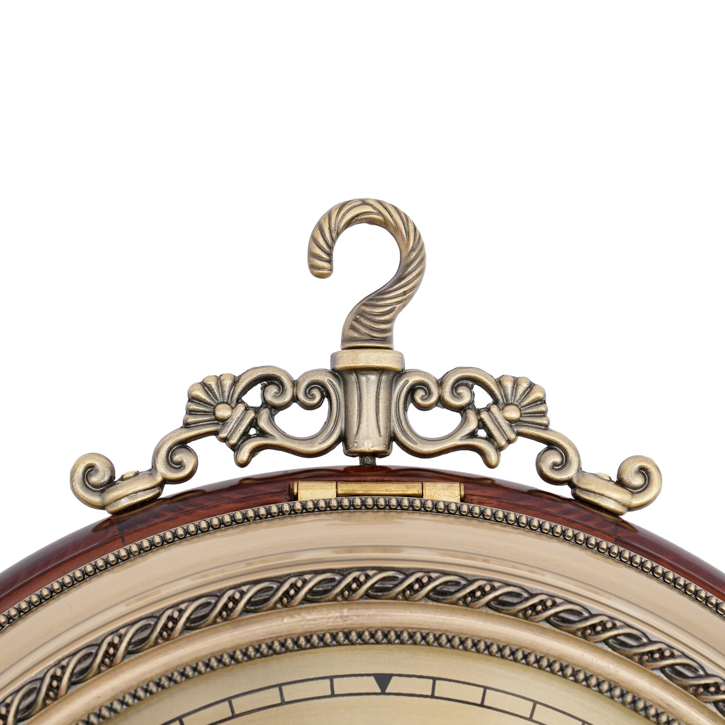European Art Double Sided Wall Clock Silent Retro Large Metal Wood Living Room Home Decor