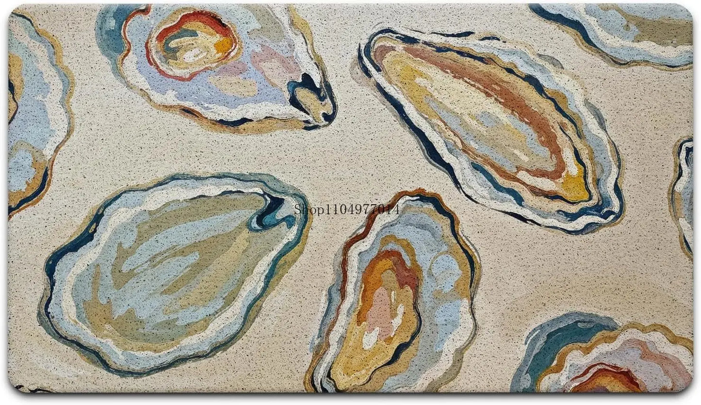Coast Beach Doormat Oyster Indoor Outdoor Porch Welcome Mat