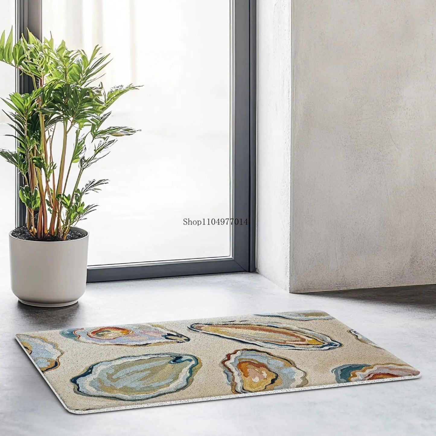Coast Beach Doormat Oyster Indoor Outdoor Porch Welcome Mat