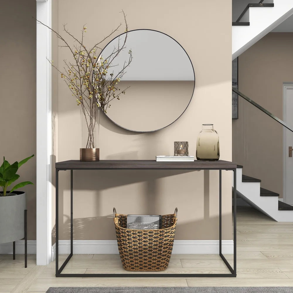 Coastal Gray Glass Vase Bubble Texture Round Jar 11Inch