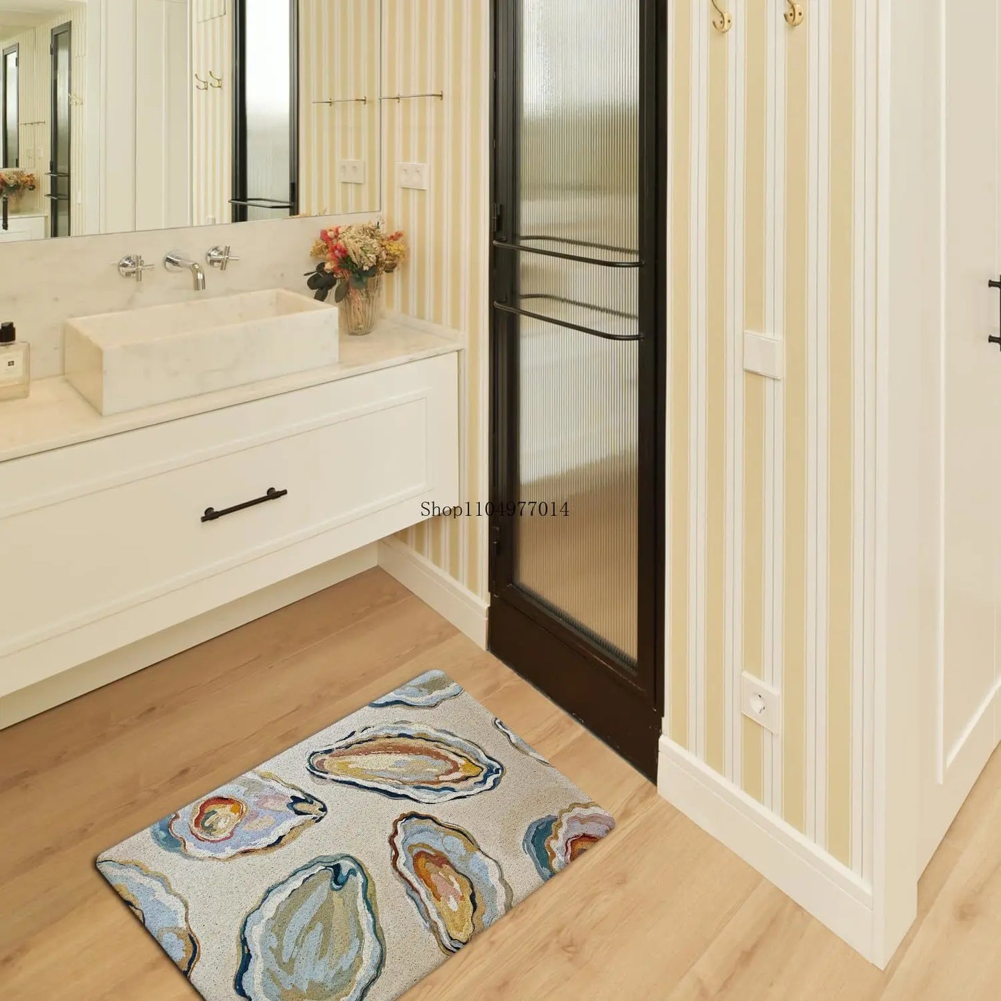 Coast Beach Doormat Oyster Indoor Outdoor Porch Welcome Mat