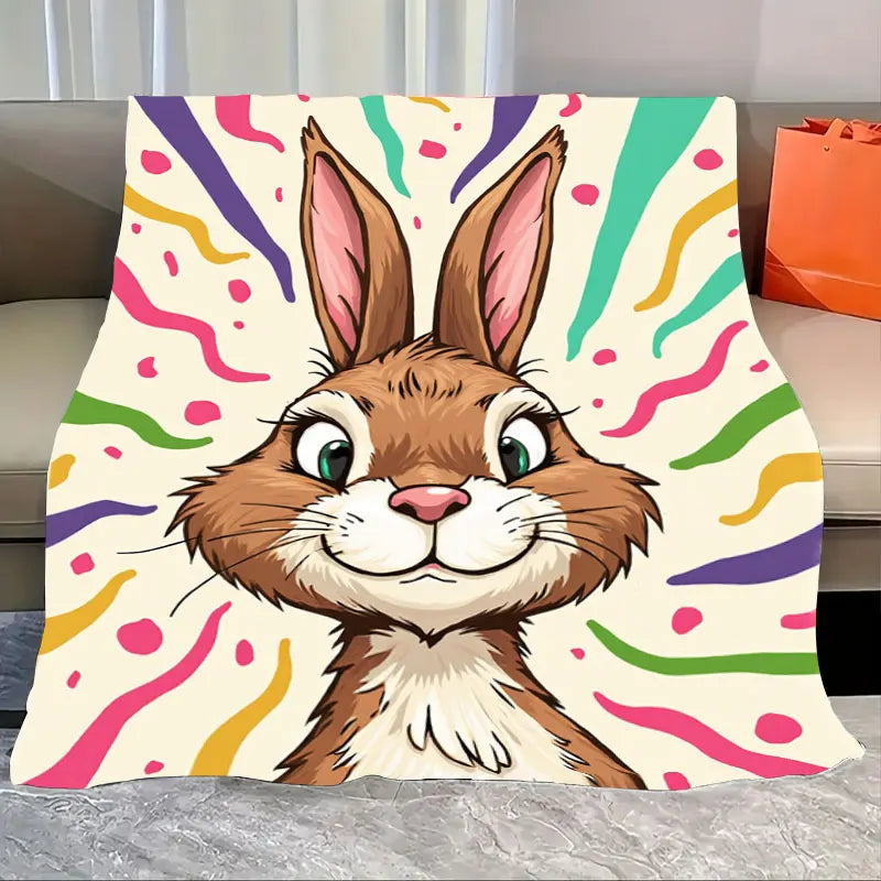 Soft Pink Starfish Embroidered Flannel Throw Blanket For Beach Vibes Decor