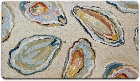Coast Beach Doormat Oyster Indoor Outdoor Porch Welcome Mat