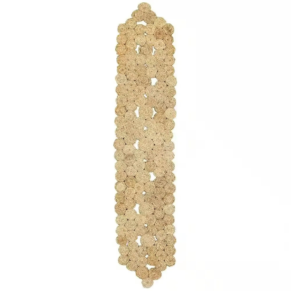Rustic Natural Organic Jute Table Runner 6 ft 8 in