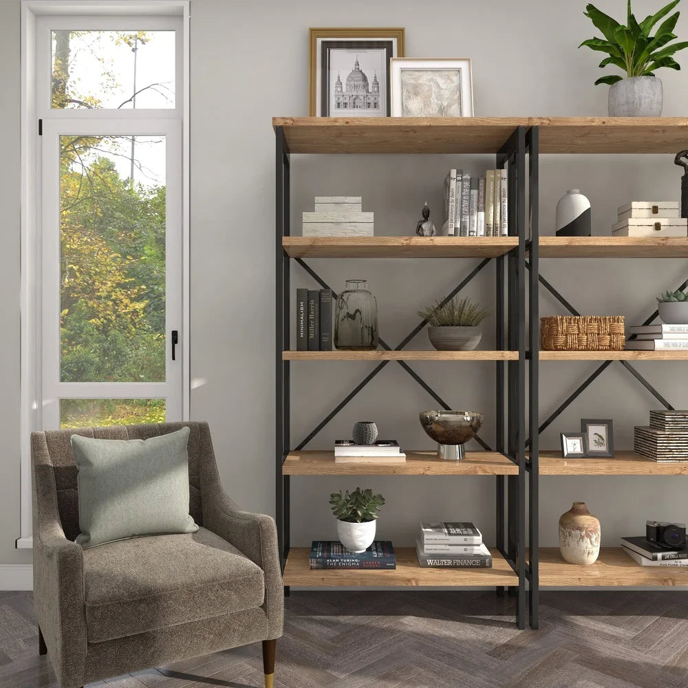 Coastal Gray Glass Vase Bubble Texture Round Jar 11Inch