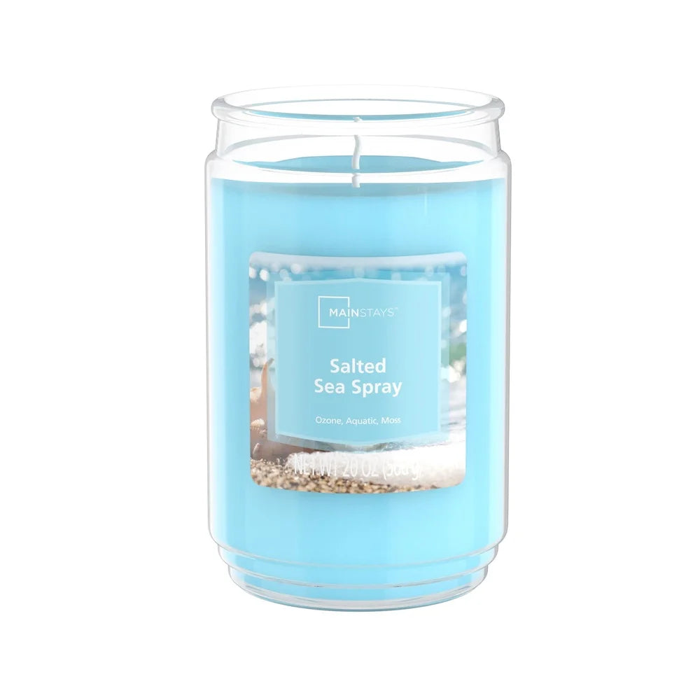 Salted Sea Spray Scented Candle 20oz Glass Jar Long Burn