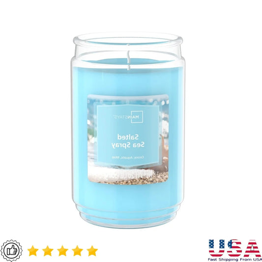 Salted Sea Spray Scented Candle 20oz Glass Jar Long Burn