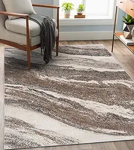 Lagos Collection 7983 Blue 8x10 Art Deco Premium Area Rug