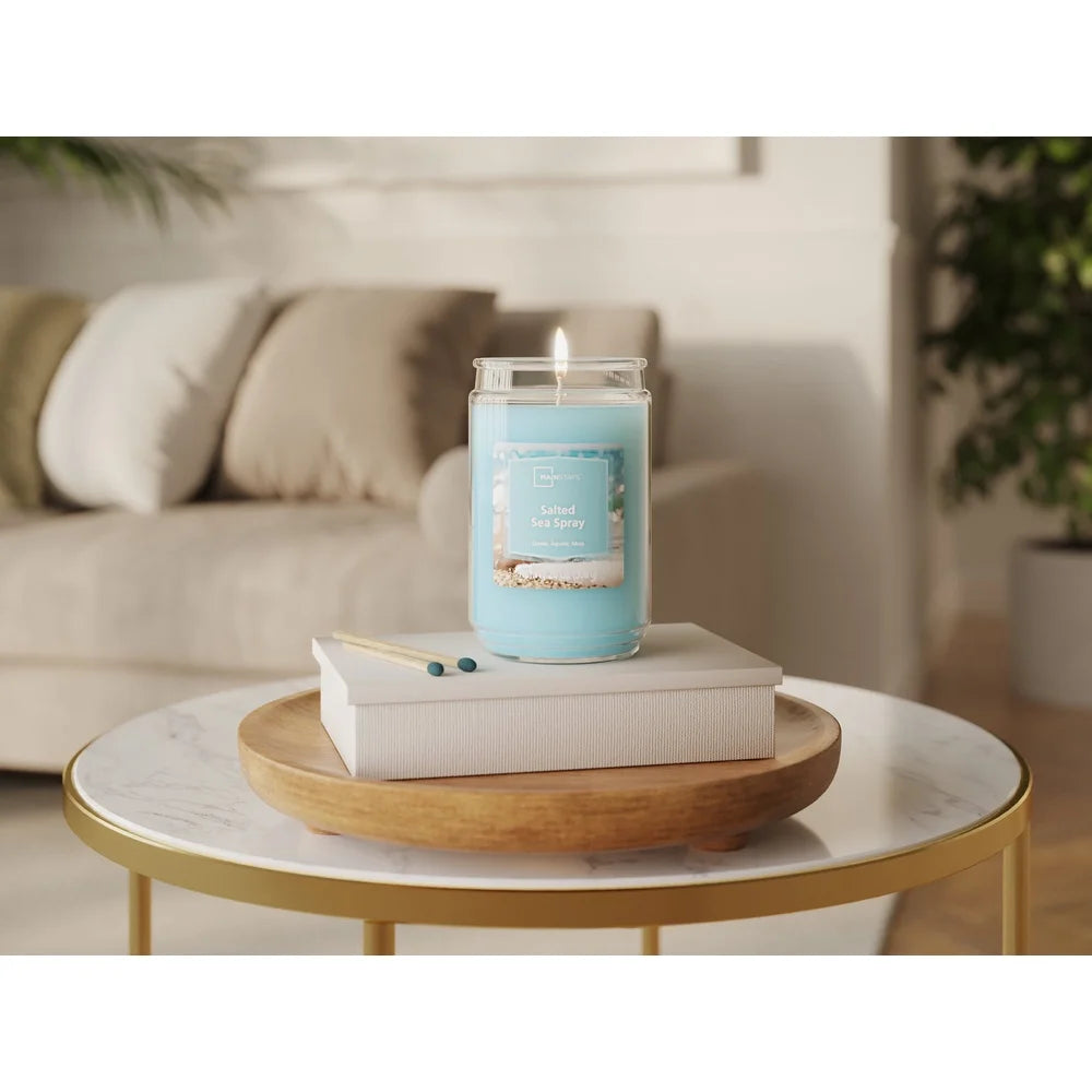Salted Sea Spray Scented Candle 20oz Glass Jar Long Burn