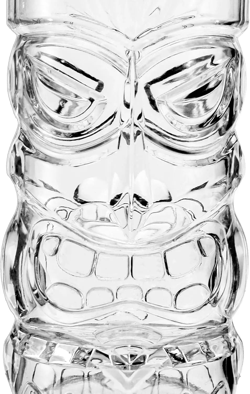 8 Pack 17 Oz Plastic Tiki Cups Clear Tiki Cocktail Mugs For Luau Party