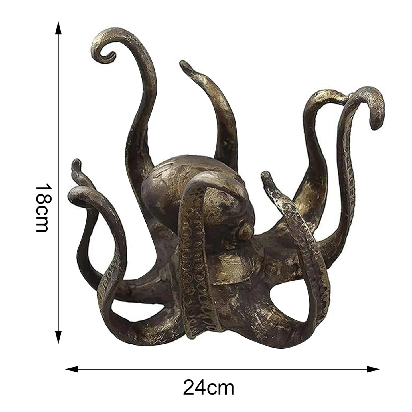 Octopus Cup Holder Resin Tabletop Decor Eight Arms Organizer