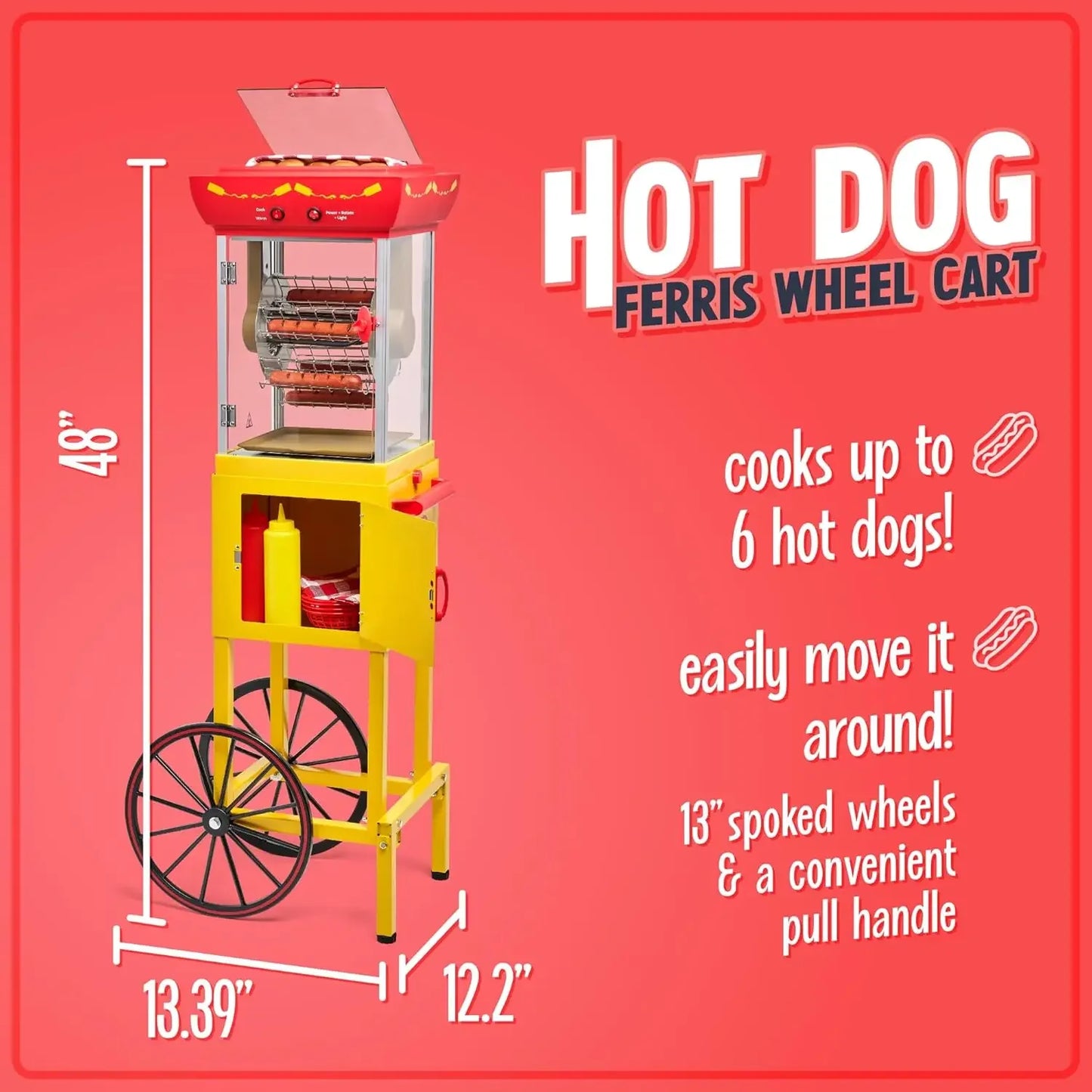 Oscar Mayer Hot Dog Ferris Wheel Retro Style Grill Machine