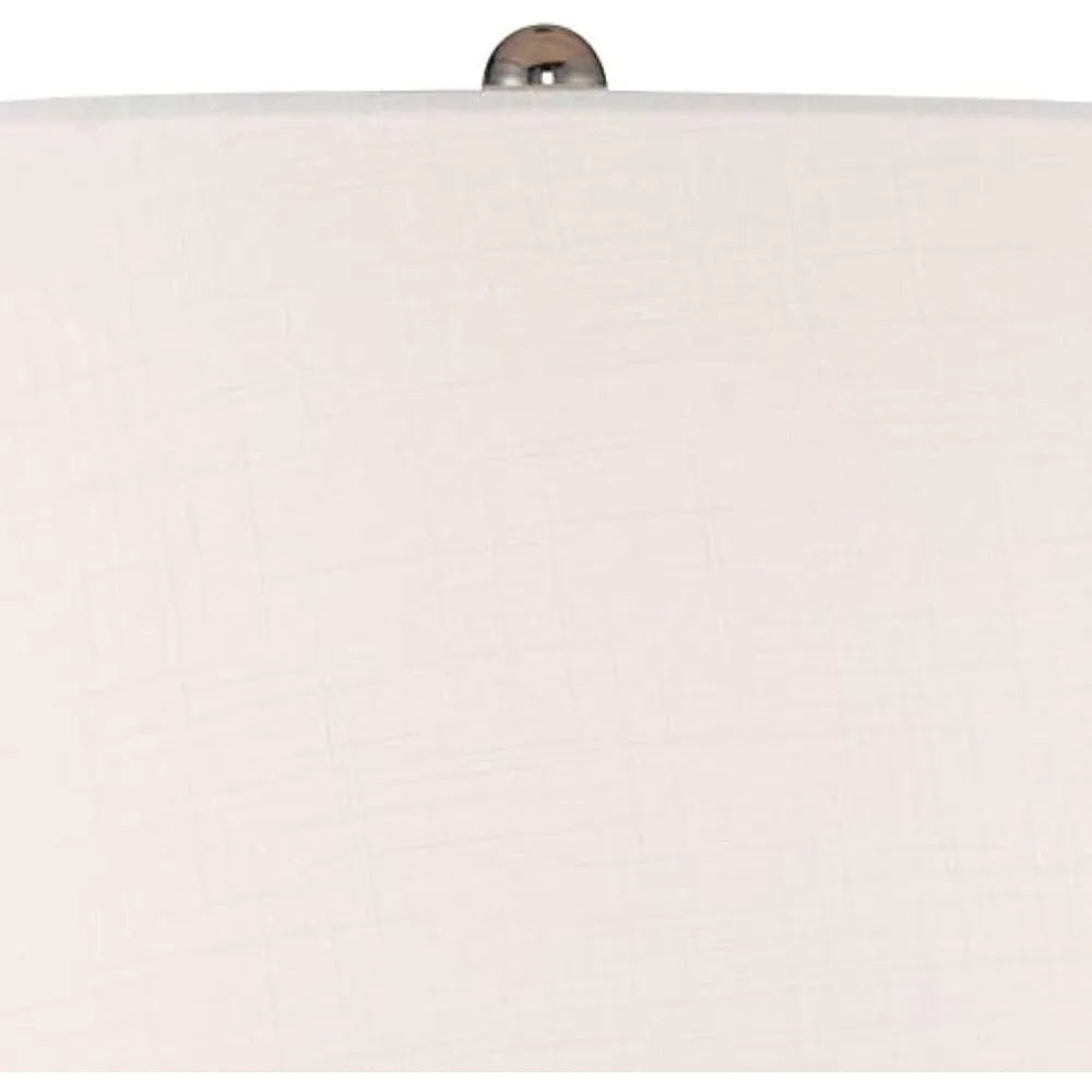 Teal Ceramic Gourd Table Lamps Set of 2 26 Inch Mid Century