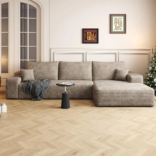 Angduo Modern L Shape Sectional Sofa Modular Living Room